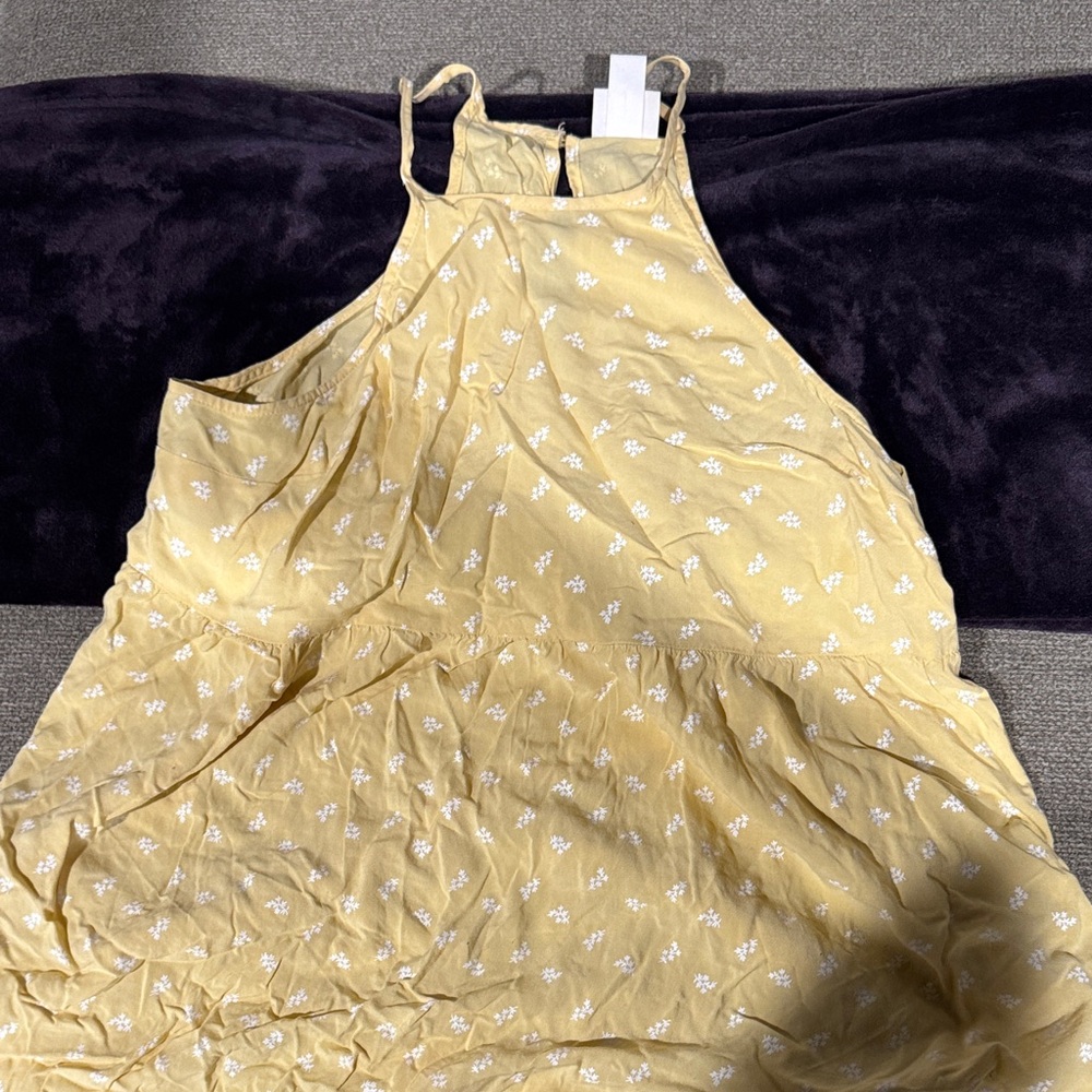 Mossimo Supply Co. Yellow Floral Midi Dress